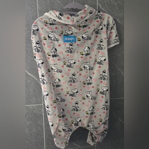 NWOT Peanuts Berkshire Blanket Snoopy Woodstock Valentine Pajamas Dog Cat Pet XL